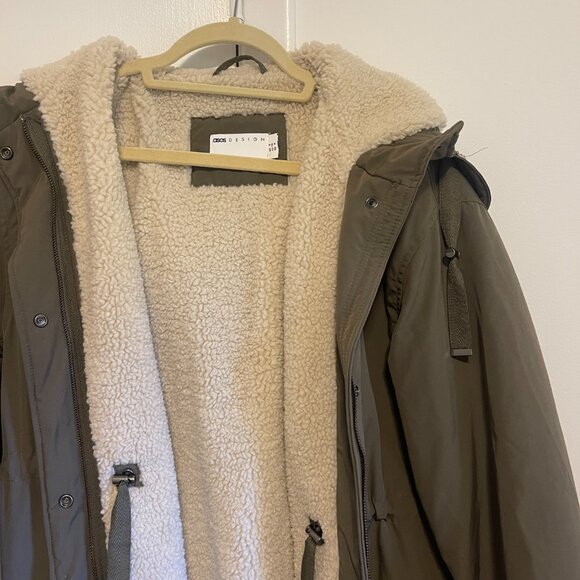 ASOS DESIGN Oversized Parka Coat - Picture 3 of 5